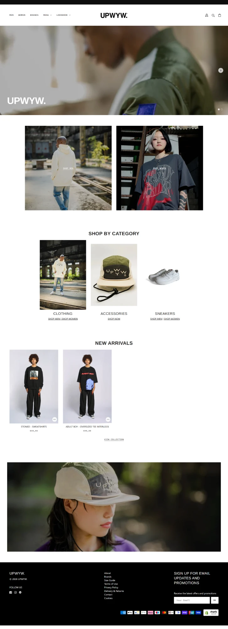 Création du site e-commerce de la marque urbaine UPWAYYOURWAY